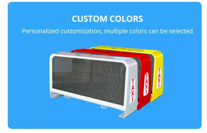 Factory Wholesale Wireless Car Vehicle Taxi Roof LED Module Outdoor Overhead Light Display Advertising