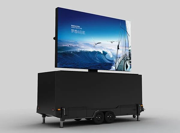 P10 Outdoor Video Full Color Advertising LED Tvs Display Trailer