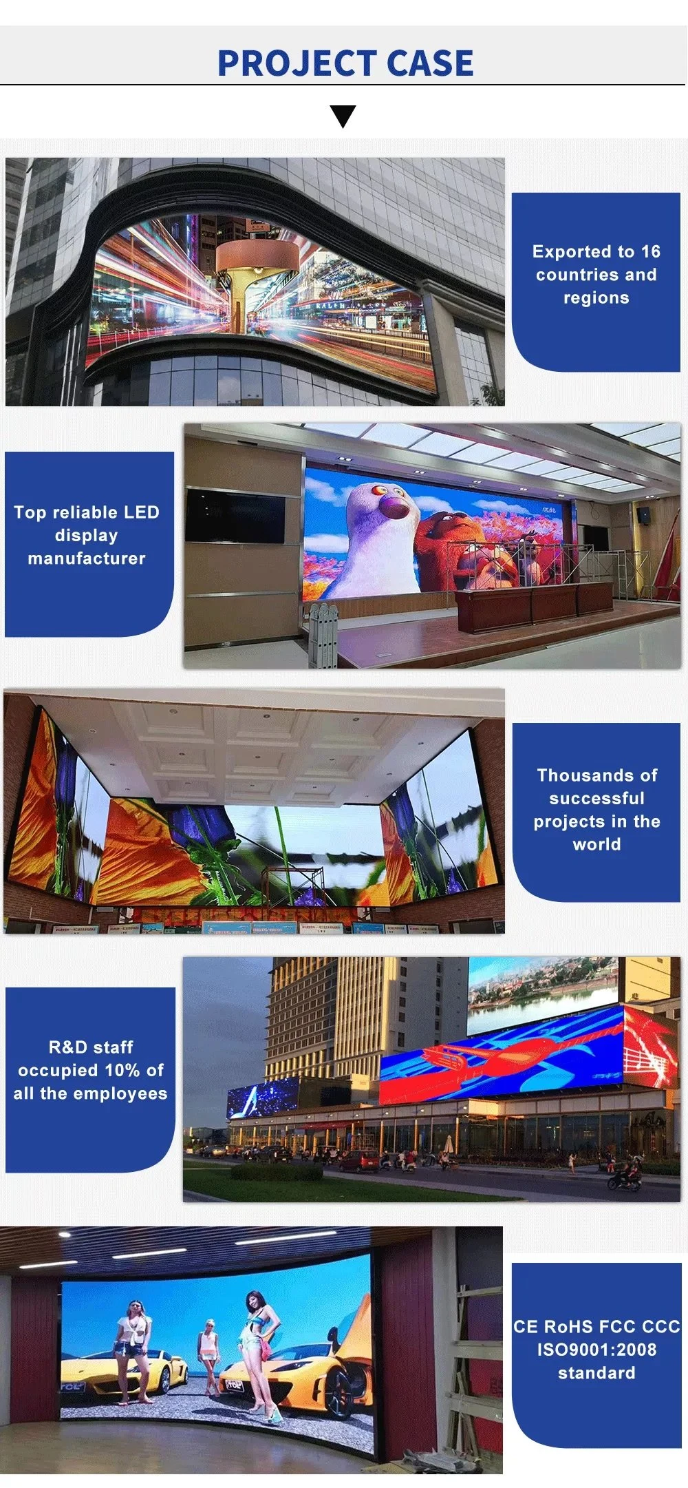 P10 Outdoor Full Color Ultra-Light Ultra-Thin LED Screen Display Fix Waterproof Cabinet Size 960*960 Advertising Videos Wallwall