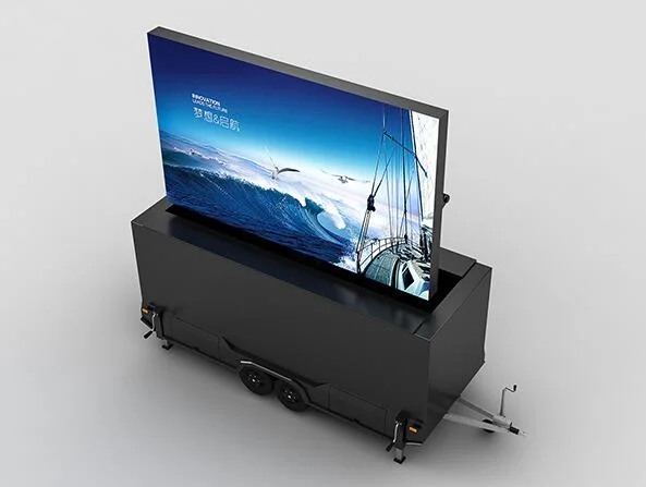 P10 Outdoor Video Full Color Advertising LED Tvs Display Trailer