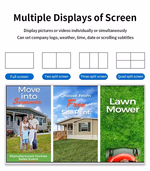 Envision ODM OEM 43 49 55 65 75 86 98 4K Commercial LCD LED Panel Information Price Advertising Ad Player Touch Screen Interactive Kiosk Digital Signage Display