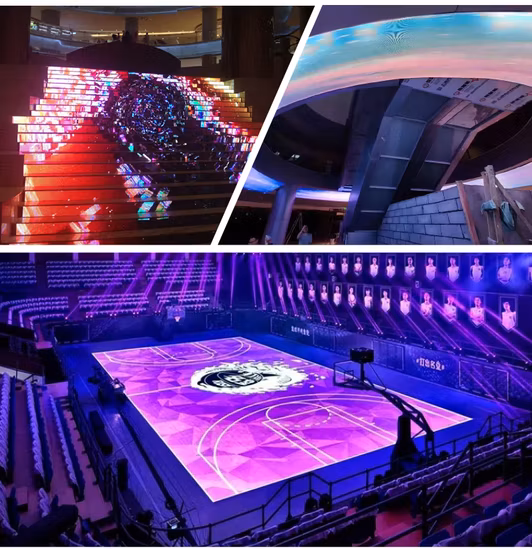 Terminal Buiding Flexible OLED Screen P1.25 P1.5 LED Display Flexible