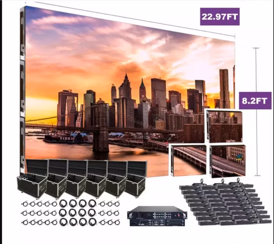 P2.5/P2.6/P2.9/P3.91mm Indoor/Outdoor SMD Mobile Waterproof Advertising 1g1r1b LED Display Screen for Event/Conference/Rental