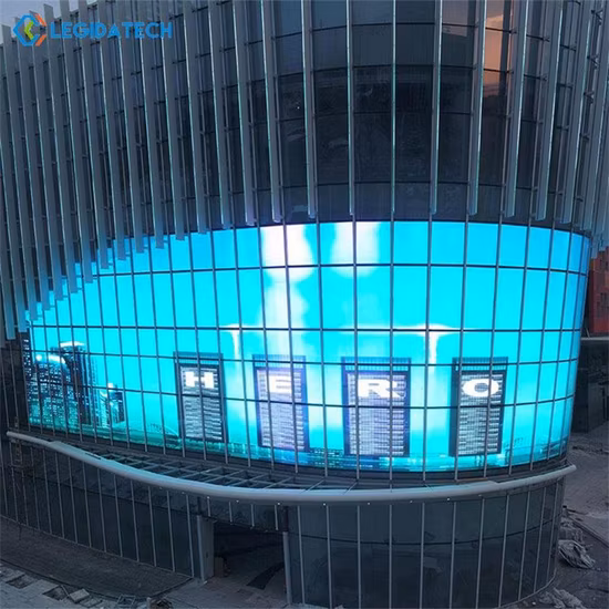 P4 Outdoor 3D Advertising LED Display 360 Degree Viewing Transparent Digital Flexible Rental Advertising Waterproof Video Wall LED TV Pantallas Panel Screen