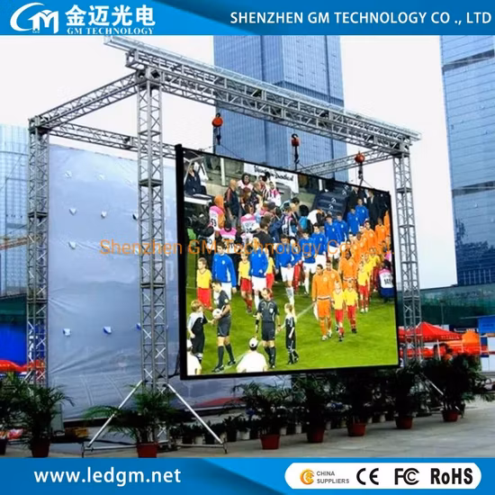 P3.91 Indoor Outdoor Good Price Full Color Rental LED Billboard Panel Video Wall LED Display Screen with Die Cast Aluminum Cabinet 500X1000mm