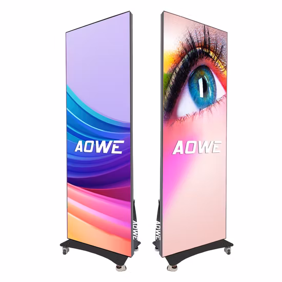 Indoor P2 LED Poster Display Digital Advertising LED Display Screen Portable LED Video Display P2.5 LED Display